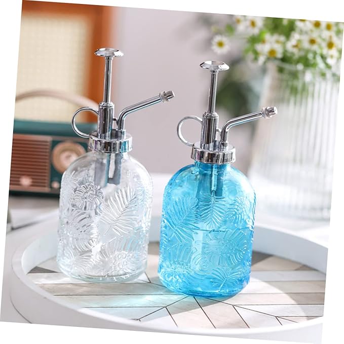 LIOOBO Glass Plant Mister Thickened Opening 350ml Spray Bottle for Succulent Watering and Cleaning