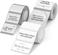 NIIMBOT Thermal Label Tape 3 Rolls, Compatible with B1 B21 B31 Label Maker | Multi-Size Pack, 50x30mm White, 40x30mm Clear, 50x50mm Round | for Address, Jar, Gift, Logo & File Organization Stickers