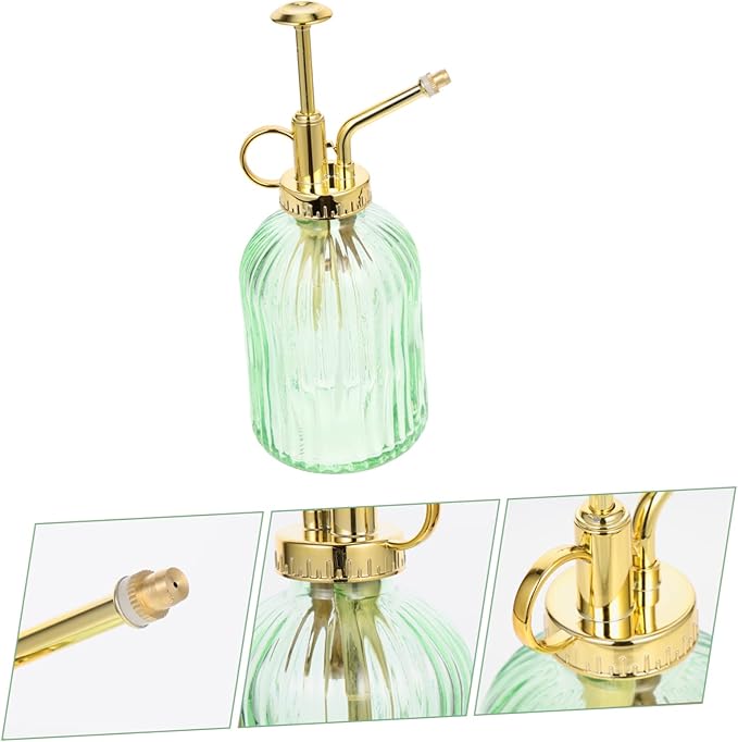 Garneck Vintage Glass Spray Bottle for Indoor Plants 350ml Capacity Watering Mister Fine Mist Sprayer for Gardening and Flower Care