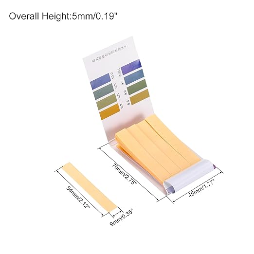 PATIKIL PH Test Strips 8.2-10, 2 Pack 160 Indicator Papers Litmus Tester for Water Food Soil Alkaline Acid Testing