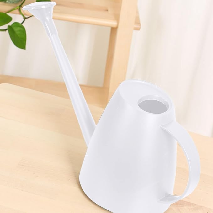 1/2 Gallon Watering Can Indoor Plants with Removable Sprinkler Head and Handle, Long Spout Plastic Watering Can for House Plants Bonsai Flower Garden Indoor