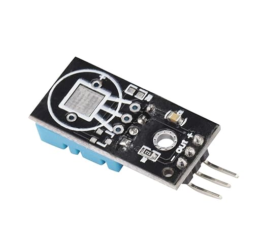 6PCS Digital DHT11 Temperature Humidity Sensor Module Temperature and Humidity Detector 3.3V-5V 20%-95% Environmental Temperature Humidity Induction Probe with Wires