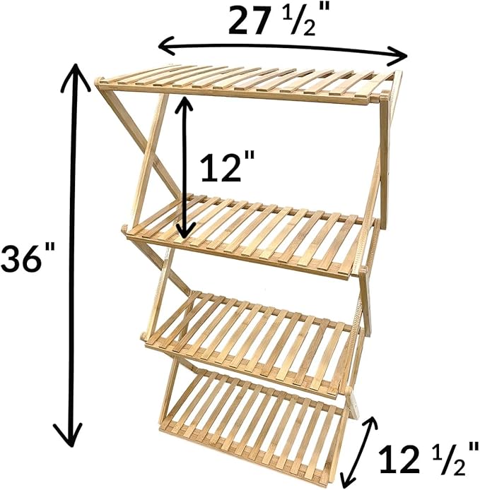 Ferry Morse Plant Stand - Multi-Tier Seed Starting Station for Seedlings - Indoor - Bamboo