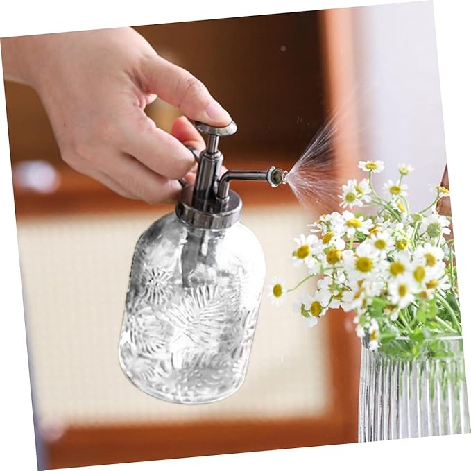 LIOOBO Glass Plant Mister Thickened Opening 350ml Spray Bottle for Succulent Watering and Cleaning