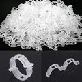 200Pcs Plant Support Clips Reusable Plastic Garden Clips Trellis Clips for Tomato Cucumber Vine Climbing Plants Indoor Outdoor Stem Support Monstera Pothos Orchid Clematis