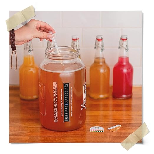 Fermentaholics Kombucha & Fermentation pH Test Strips – Instant Read pH Strips Dispenser for Brewing & Fermentation, pH Range 0–6 (pH Roll Dispenser)