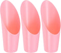 M METERXITY 3-Pack Bonsai Soil Scoops, Plastic Garden Soil Scoops Bucket Shovel Potting Scoopers for Transplanting/Flower Planting/Plant Succulent, Colorful Small Gardening Tools [Pink]