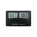Taylor Wireless Digital Indoor Outdoor Thermometer and Hygrometer, Dual Display for Temperature and Humidity, Easy-to-Read for Home, Office, Greenhouse, Nursery, and Indoor Areas, Min/Max Black