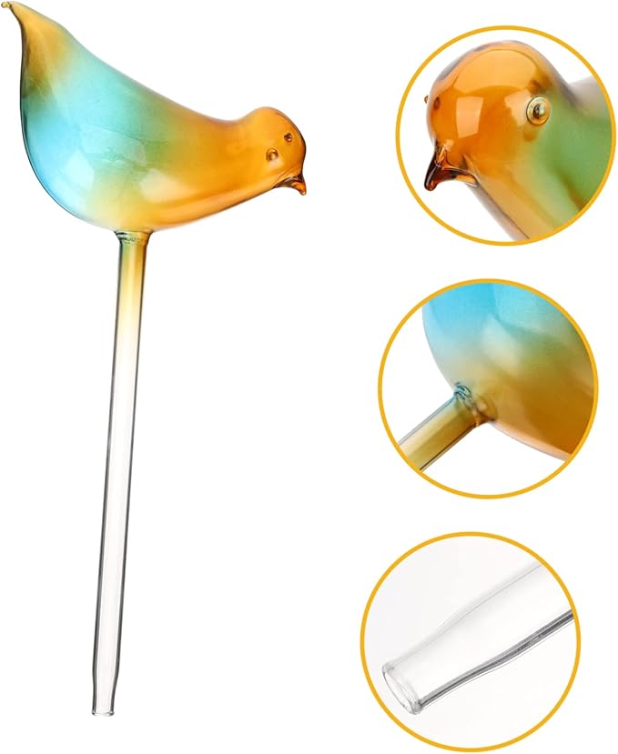 POPETPOP Self-Watering Bulb Plant Waterer Glass Watering Globe for Indoor and Outdoor Plants Efficient and Easy to Insert