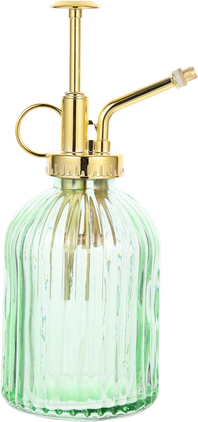 Yardwe Retro Glass Plant Mister 12Oz Spray Bottle Vintage Indoor Outdoor Watering can for Succulent Bonsai Plants Garden Use