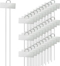 Duraaamo 30 Pcs Metal Large Plant Label Stakes 21" H Garden Labels Marker Sign Reusable Metal Name Stakes Plant Tags for Outdoor Garden Waterproof Seedlings Herbs Vegetable Greenhouse Sliver