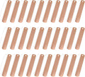 Hemoton Copper Plant Tags with Copper Ties 30Pcs Waterproof Metal Tags Garden Labels for Outdoor Pots and Planters Reusable Plant Markers for Lawn and Garden Identification