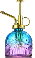 Indoor and Outdoor Potted Plant Sprayer Household Plant Glass Small Watering Can Spray Bottle Plant Sprayer Glass Spray Bottle Decorative Spray Bottle (Purple Gradient Blue)