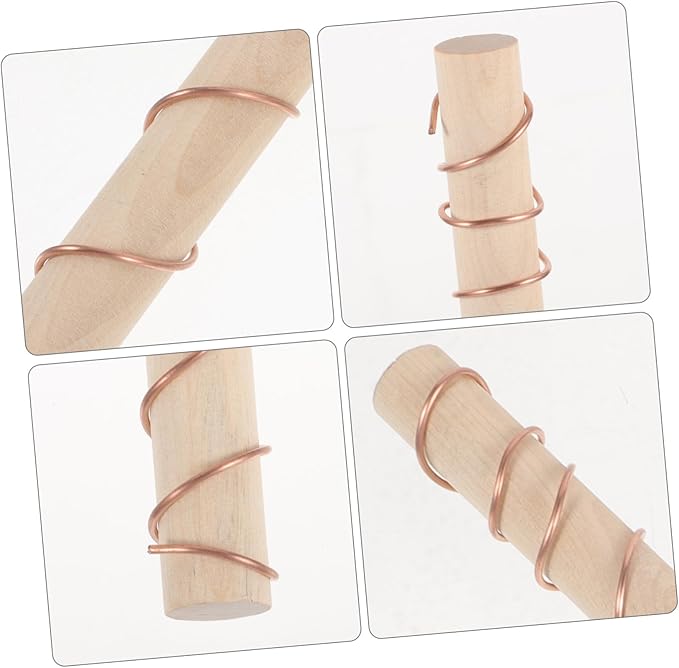 BESPORTBLE 6pcs Garden Copper Wire Antenna Plant Wire Stakes for Gardening Supports Healthy Growth Flexible Copper Coil for Plant Decoration for Indoor and Outdoor Use