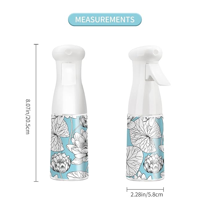 Hair Spray Bottle,Continuous Water Mister Empty Spray for Hairstyling, Cleaning, Plants, Misting and Skin Care