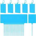 MECCANIXITY Plastic Seals Shipping Tags, for Basket Labels Cable Labels Tags Product Identification Tags, Logistics Marking, Outdoor Tagging, 3.1x3.9 Inch Blue 100Packs