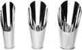 Kisangel Stainless Steel Gardening Shovel Set 3 Sizes Soil Spade Cups for Indoor Outdoor Bonsai Succulent Planting and Potting Tools 6.89 Inch Metal Soil Scoops for Garden Care