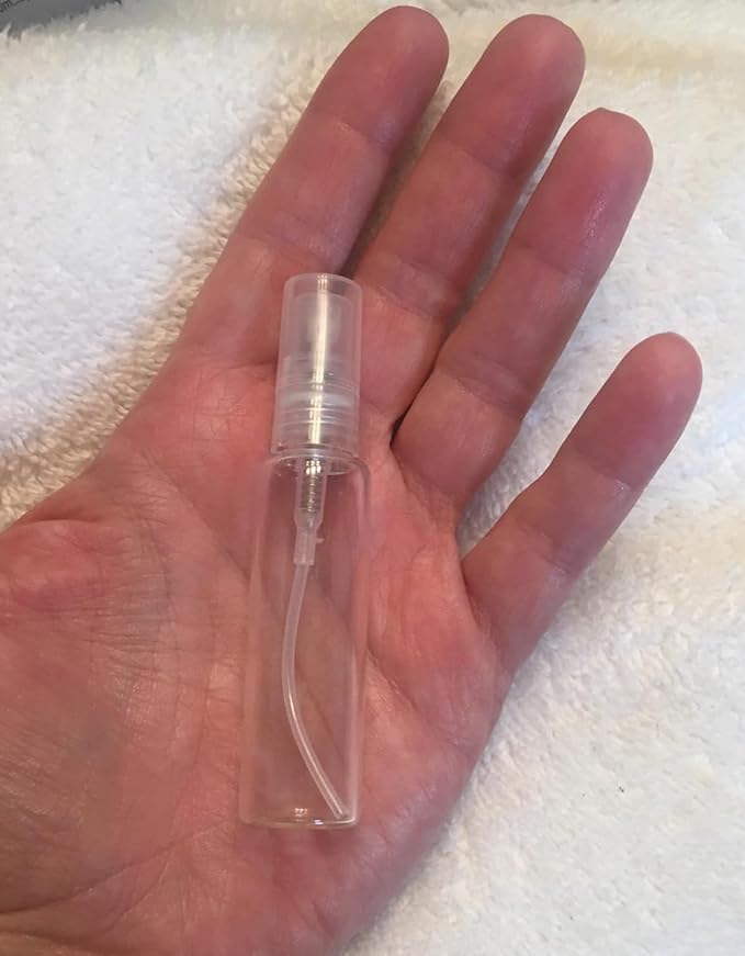 20 Pack Set 10ML Protable Refill Bulk Atomizer Spray Travel Perfume Bottle Hydrating Empty Bottle (Clear-1)