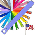 9" x 1" Lavender - 250 Pcs - Plastic Plant Tags and Labels - Wrap Around Thermal Plastic - Nursery Garden Tree Labels | Made in The USA |