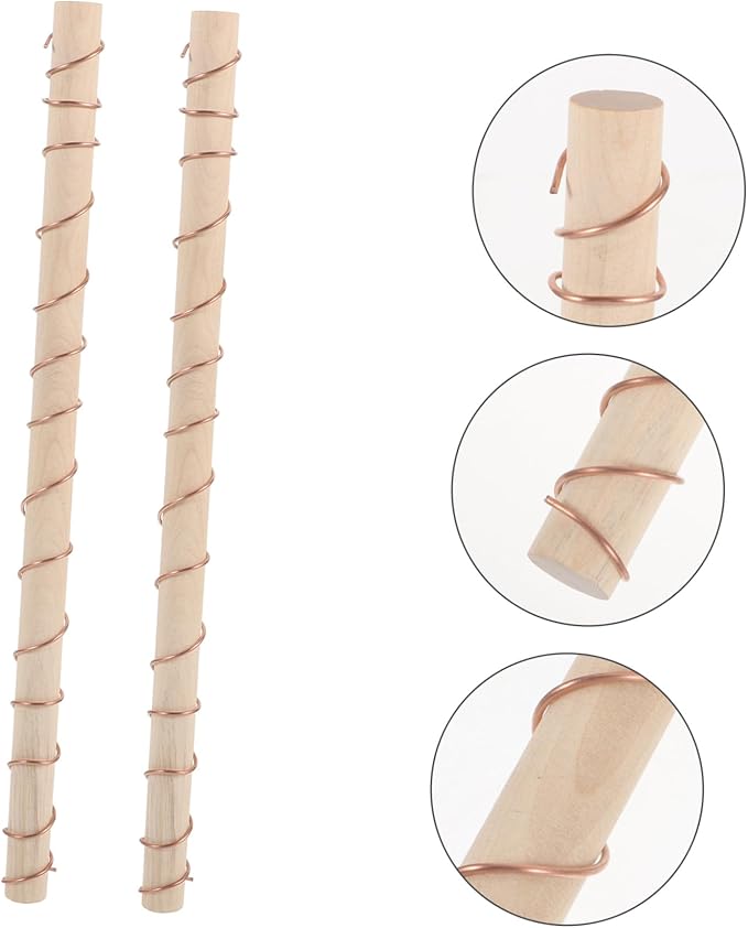 BESPORTBLE 6pcs Garden Copper Wire Antenna Plant Wire Stakes for Gardening Supports Healthy Growth Flexible Copper Coil for Plant Decoration for Indoor and Outdoor Use