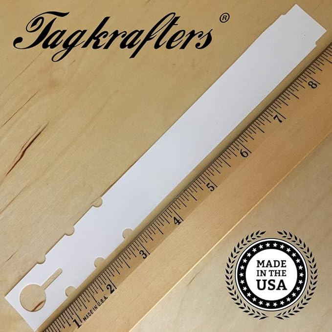 9" x 1" White - 2,000 Pcs - Plastic Plant Tags and Labels - Wrap Around Thermal Plastic - Nursery Garden Tree Labels | Made in The USA |