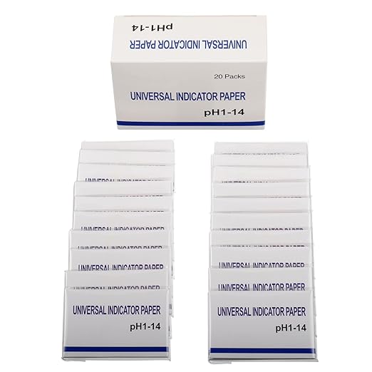 BOJACK 20 Pack 80 Strips (1600 Strips) pH 1-14 Test Paper Extensive Test Paper Litmus Test Paper 400 Strips pH Test for Water Soil Testing Pet Food pH Monitoring