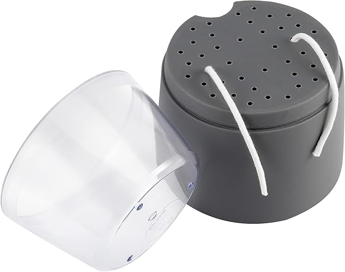 HAKZEON 6 Pack 6 Inch Plastic Self Watering Pots for Indoor Plants, Self Watering Flower Pots with Wick Ropes, Double-Layer Self Watering Planter Pots for Plants, Flowers, Herbs