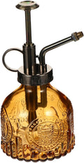 Mikikit Embossed Glass Water Sprayer Bottle Misting Sprinkler for Lawn Plant Watering Device