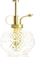 Plant Mister- Clear Color Glass Bottle & Brass Sprayer (Matt Gold)