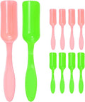 M METERXITY 10-Pack Mini Gardening Shovel Spoons, Plastic Garden Soil Scoops for Cultivation Digging Transplanting/Flower Planting/Plant Succulent, Colorful Small Gardening Tools [Pink, Green]