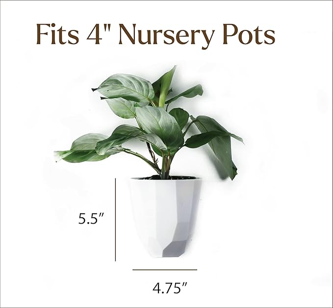 Make Good Virgo Wall Planters (Geometric, Set of 3) - Easy to Install and Water - Lightweight - Design Your Own Vertical Garden - Melamine Plastic