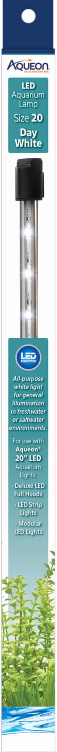 Aqueon Day LED Aquarium Lamp, Size 20, White
