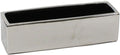WGVI Long Rectangle Ceramic Planter Vase in Silver 14" x 4" x 4"H, Rectangular Box Block Terrarium Pot, Flower Arrangement, Tabletop Centerpiece, Home Decor Organization Storage Container, 1 Pc.