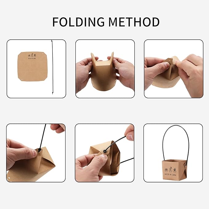 40pcs Watch Me Grow Succulents Wraps [NOT Include Plants and Pots]-[Fits 2 Inch Pots] Succulent Gift Wraps Bags Decoration Succulent Sleeve for Baby Shower Favors Ideas,White
