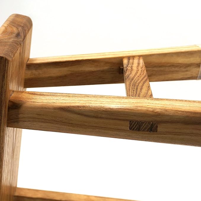 Handmade Solid Wood Stool Milking10 Height Wooden Step Stool Simple Wooden Viking (12" Long 6" Wide)