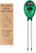 Soil Tester, Soil Test Kit Acidity Water, 3-in-1 Plant Moisture Meter Light/Moisture/PH Tester for Home, Garden, Lawn, Farm, Indoor and Outdoor Use, Promote Plants Healthy Growth