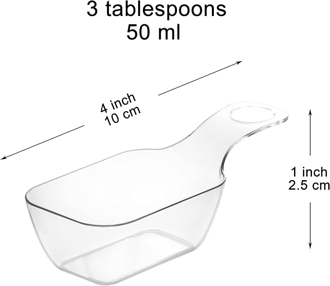 Youngever 12 Pack Plastic Kitchen Scoops, Clear Coffee Scoops for Coffee, Tea, Sugar, Protein Powder