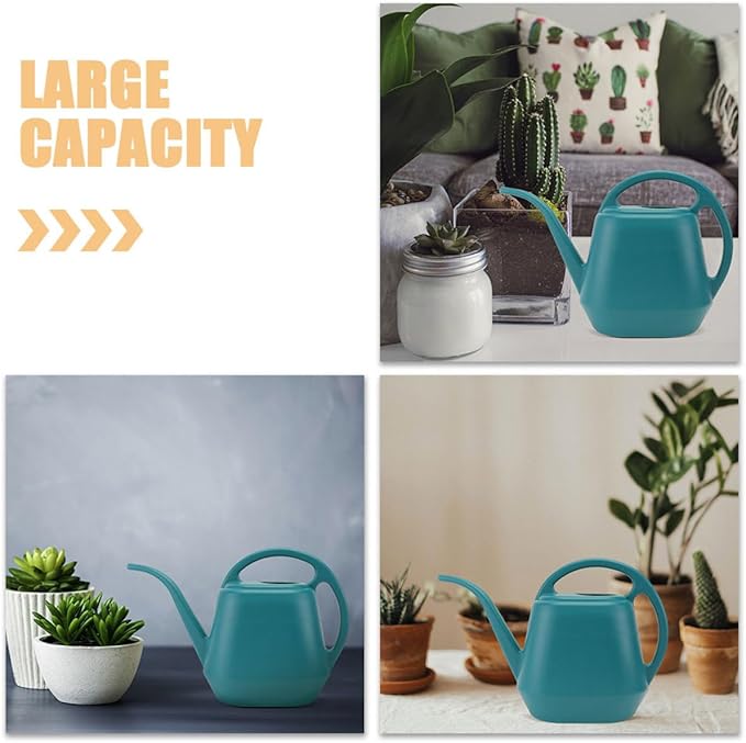Long Spout Watering Can 2l Sprinkling Kettle for Indoor Outdoor Plants Succulent Gardening Water Pot in Dark Green