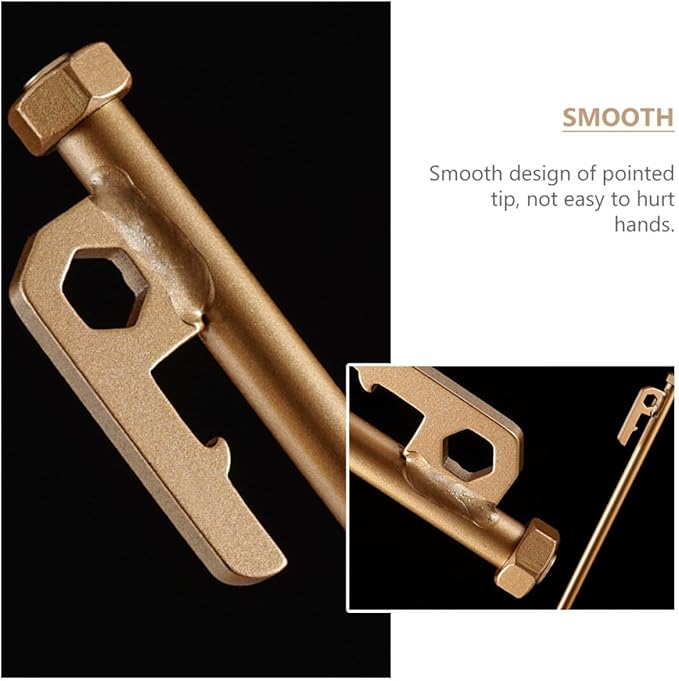 4pcs Stainless Steel Tent Stakes with Brass Nut, Heavy-Duty Non-Rust Ground Pegs for Family Camping and Outdoor Tents