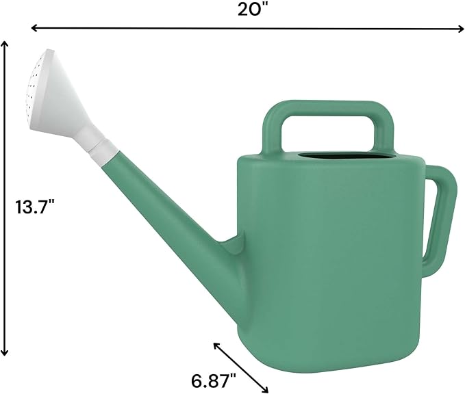 Watering Can 2 Gallon for Indoor Plants, Garden, Outdoor Plant House Flower, Gallon Large Long Spout with Sprinkler Head