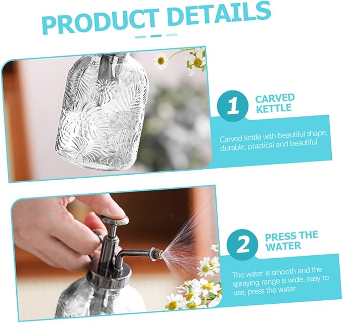Milisten Plant Mister Spray Bottle Thickened Opening for Indoor Gardening Design for Convenient Watering and for Houseplants and More