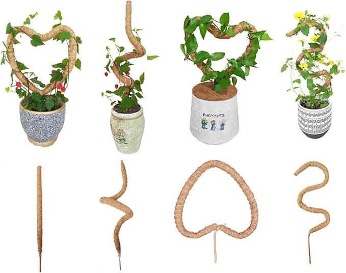 1 Pack 48'' Bendable Moss Pole Monstera Plant Support for Climbing Indoor Plants - Stakes for Potted Climbers (1)