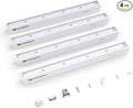 Maygrove T5 Grow Lights for Indoor Plants 1FT, Blue-Rich Full Spectrum 5000K Grow Light, 28W(4 x 7W), Grow Light Strips for Seed Starting, Greenhouse, High PPFD, Linkable, White, 4-Pack