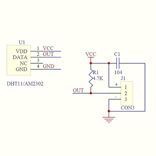 HiLetgo 2pcs DHT22/AM2302 Digital Temperature and Humidity Sensor Module Temperature Humidity Monitor Sensor Replace SHT11 SHT15 for Arduino Electronic Practice DIY