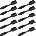 10Pcs Plastic Mini Gardening Shovel Spoons Soil Scoops, All Black Mini Shovel for Planting, Digging, Transplanting Succulents, Potted Flowers, or Milk Powder, Lightweight and Easy to Clean