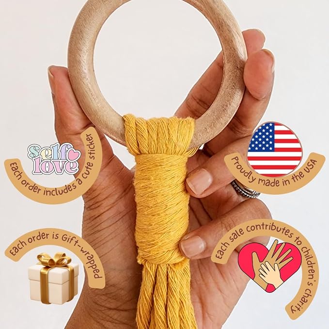 Macrame plant hanger 3ft beaded plant hanger for pots 4-8” for live plants indoor and outdoor decor hanging plant holder Boho décor Plant stand indoor Hanging planter for plant pots (Sunshine Yellow)