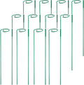 PFNRTH 12 Pack Plant Stakes,Plant Support Stakes for Two Sizes(16 or 32 Inches),Plant Stakes for Outdoor Plants,Garden Flower,Tomato(Green)