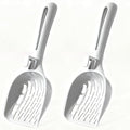 Cat Litter Scoop, 2PACK Litter Sifter Scoop with Hollow Grid for Pine Pellets,ABS Plastic Kitty Litter Scooper