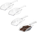 iDesign Large Plastic Scoop Measuring Cups – Set of 4, Pet Food, Coffee Grounds, Versatile Scoop, 2.25" x 1.25" x 6.5", 1/3 Cup, Clear