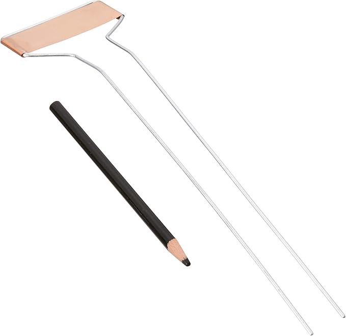 Bosmere Small-Faced Copper Plate Metal Plant Marker, 10" High (Pack of 20)